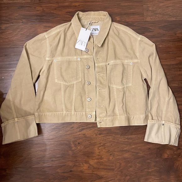 NWT Zara Colored Denim Jacket Size XL - Picture 6 of 7